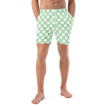 Men's Green Dots swim trunks