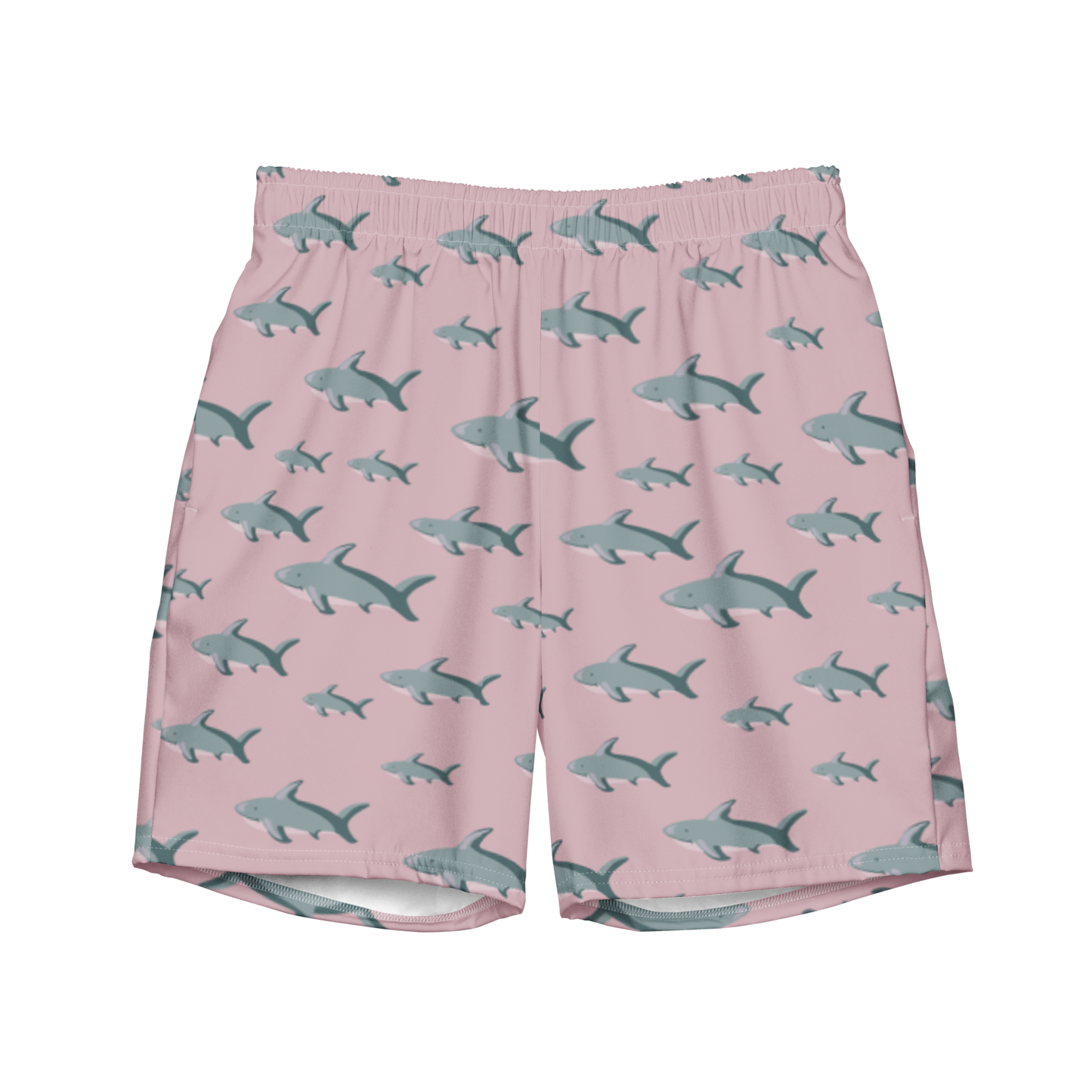 Men's Pink Sharks swim trunks