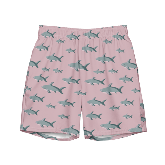 Men's Pink Sharks swim trunks