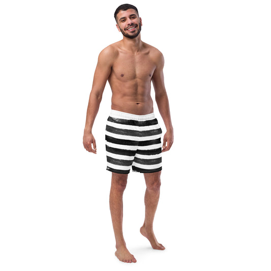 Men's Zebra swim trunks