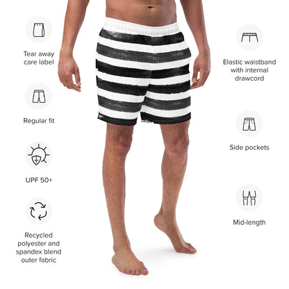 Men's Zebra swim trunks