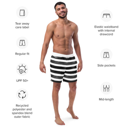 Men's Zebra swim trunks