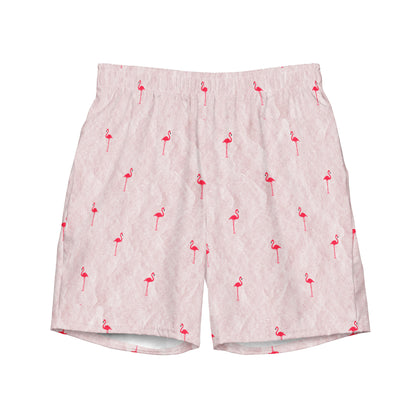 Men's flamingo swim trunks