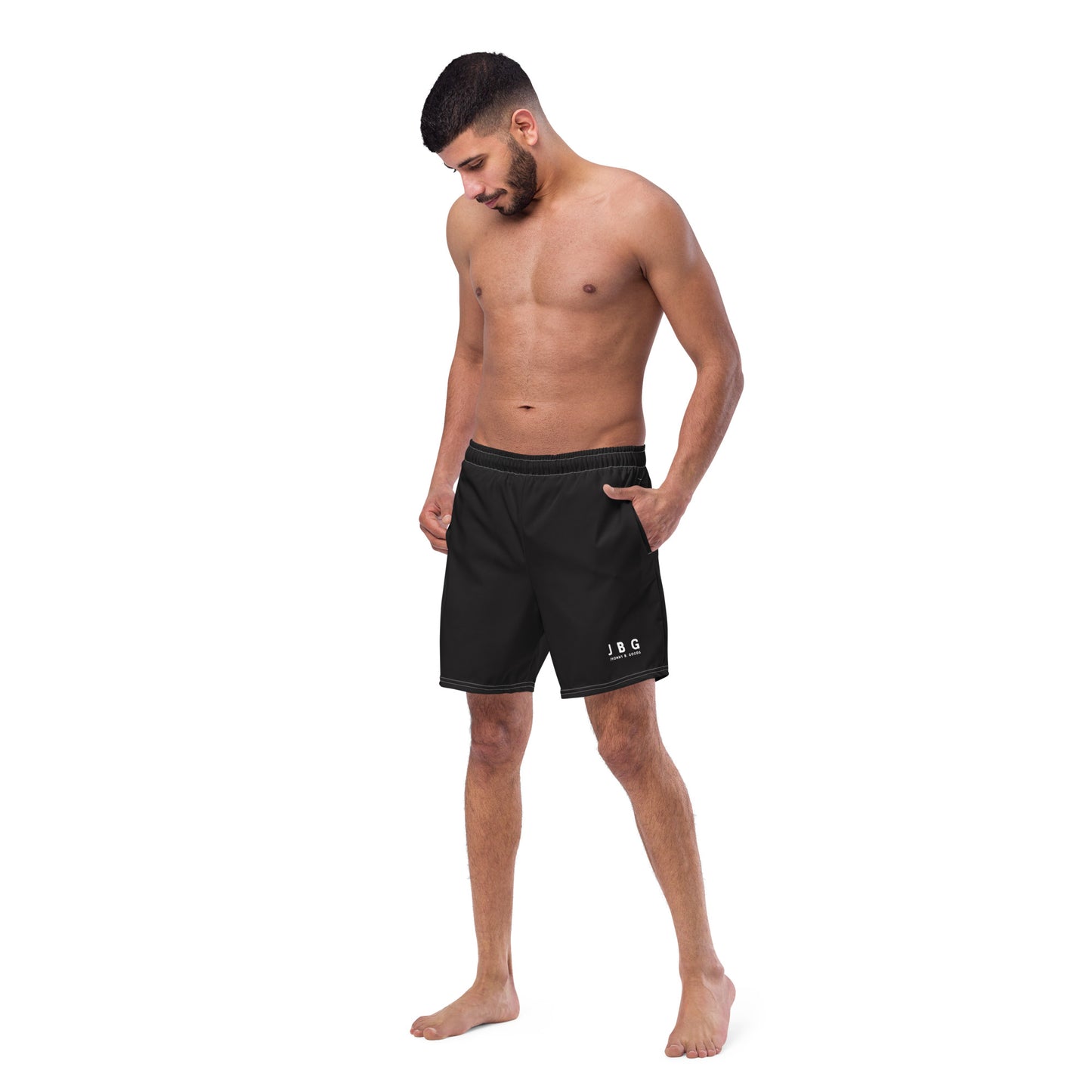 Men's Classic Black swim trunks