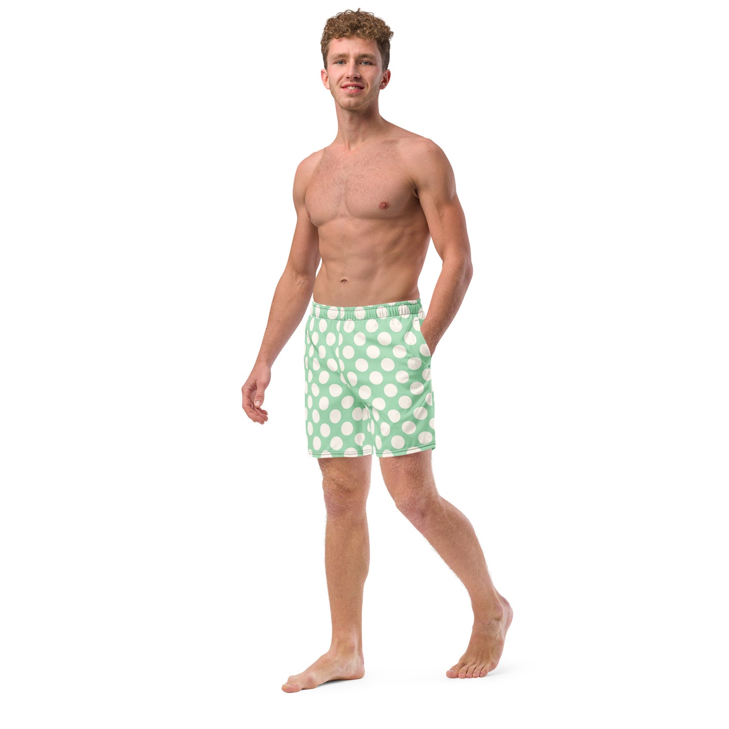 Men's Green Dots swim trunks