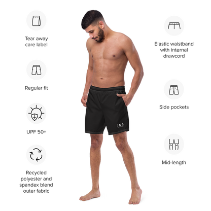 Men's Black Classic swim trunks