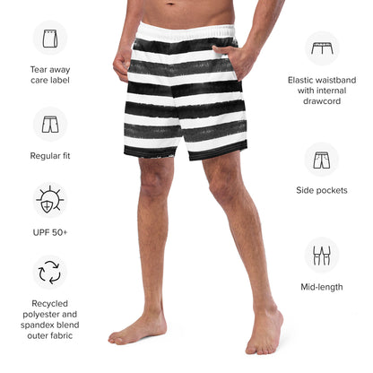 Men's Zebra swim trunks