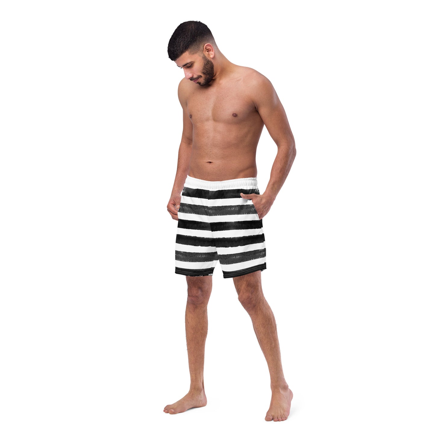 Men's Zebra swim trunks