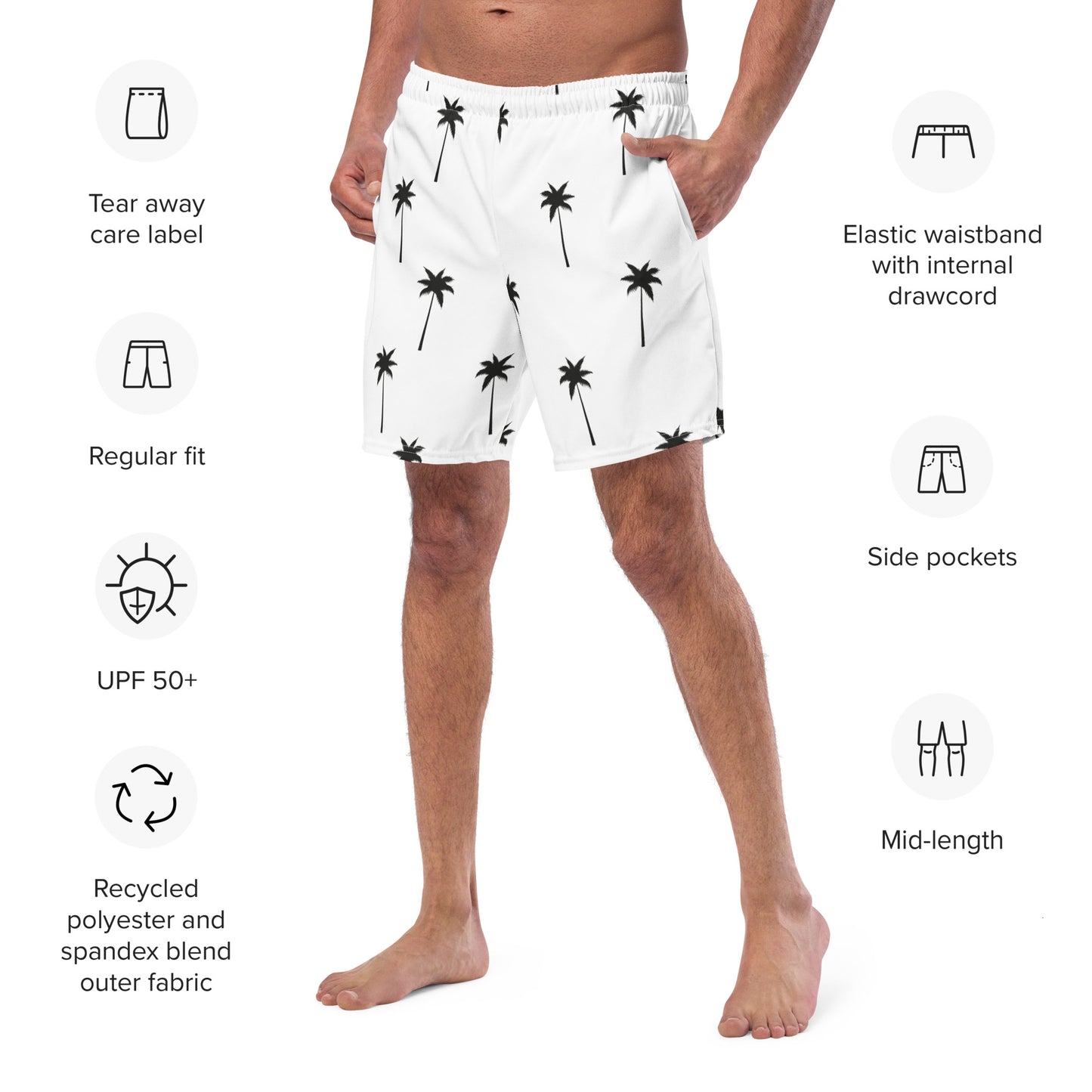 Men's Palm Trees swim trunks