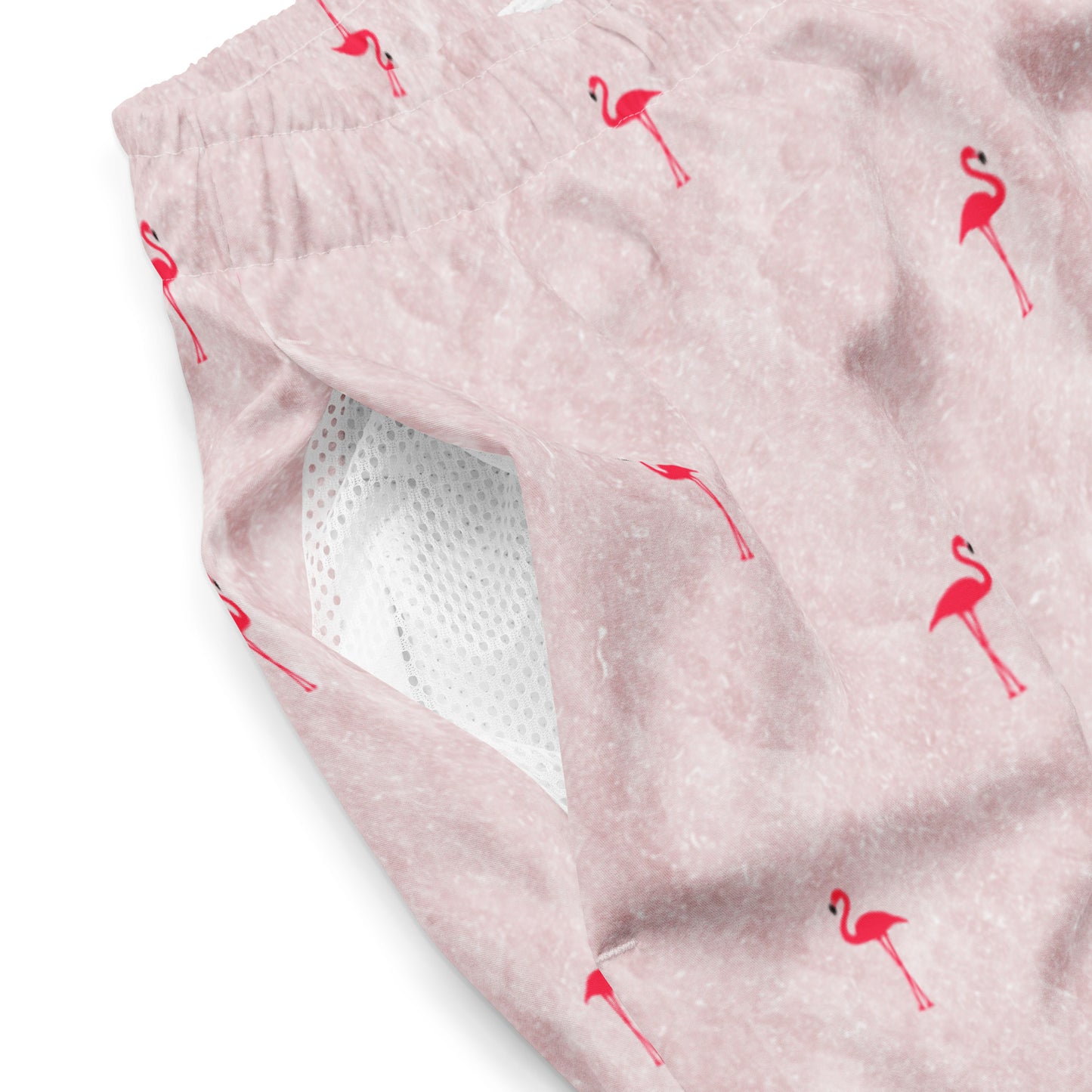 Men's flamingo swim trunks