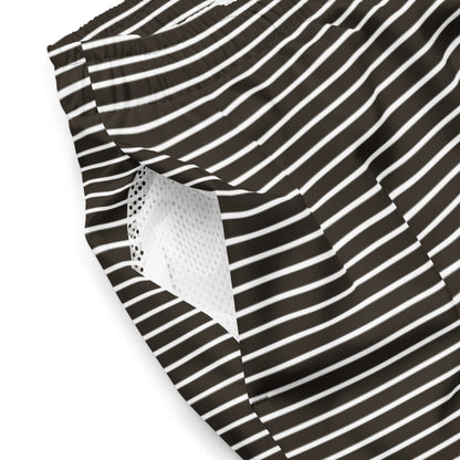 Men's Stripes B&W swim trunks