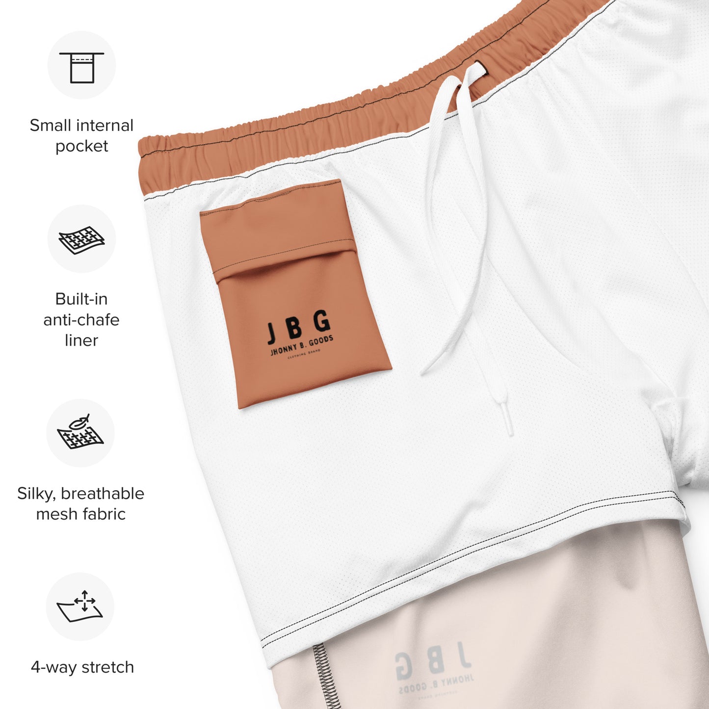 Men's Windsor Tan swim trunks