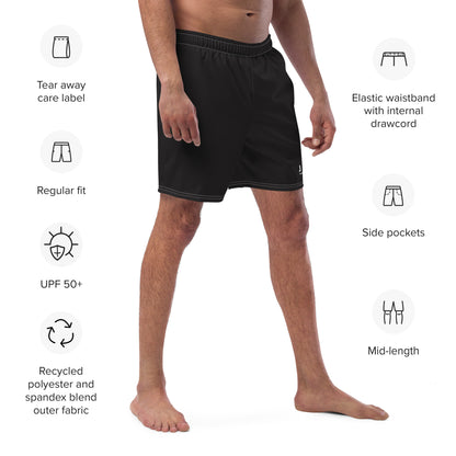 Men's Classic Black swim trunks