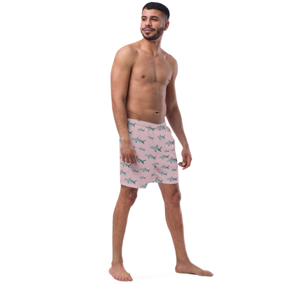 Men's Pink Sharks swim trunks