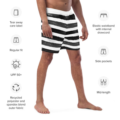 Men's Zebra swim trunks