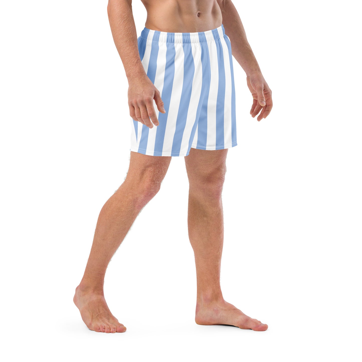 Men's Light Blue Stripes swim trunks