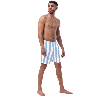 Men's Light Blue Stripes swim trunks