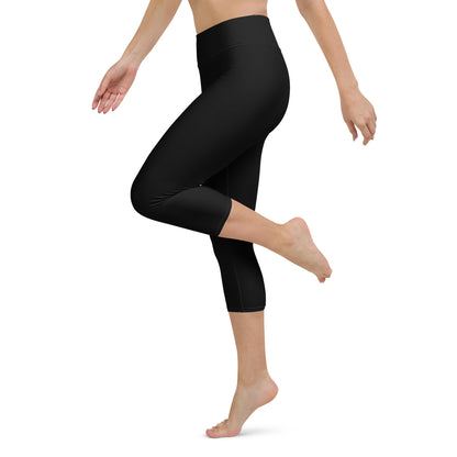 Classic Black Yoga Capri Leggings