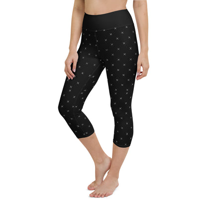 X Pattern yoga Capri Leggings