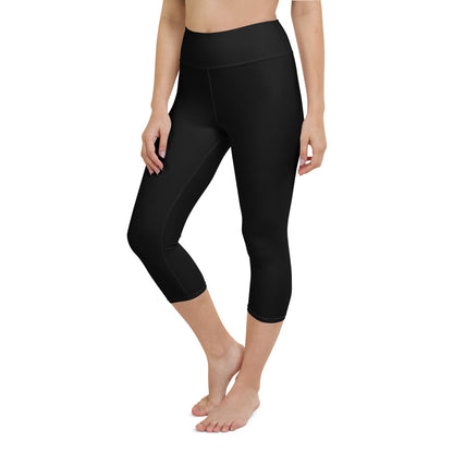 Classic Black Yoga Capri Leggings