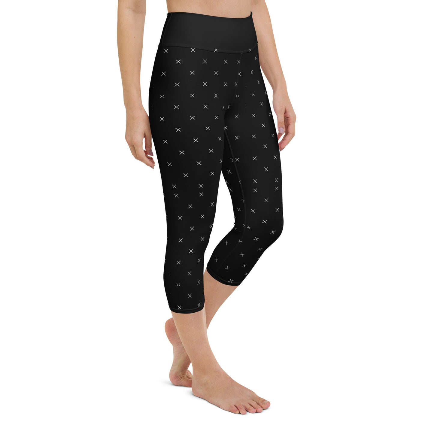 X Pattern yoga Capri Leggings