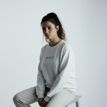 Anxious - Women's embroiderd garment-dyed sweatshirt
