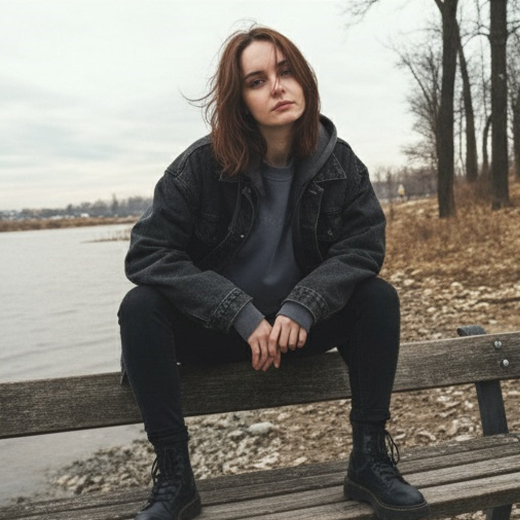 Antisocial - Women's Embroidered garment-dyed sweatshirt