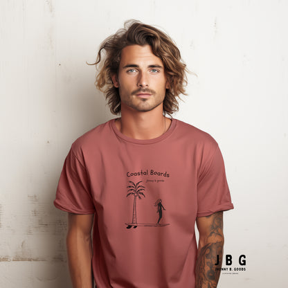 Coastal Boards men garment-dyed heavyweight t-shirt