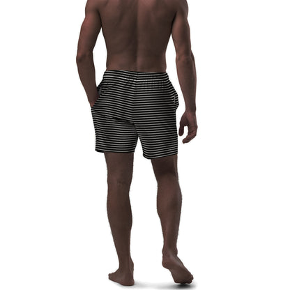 Men's Stripes B&W swim trunks