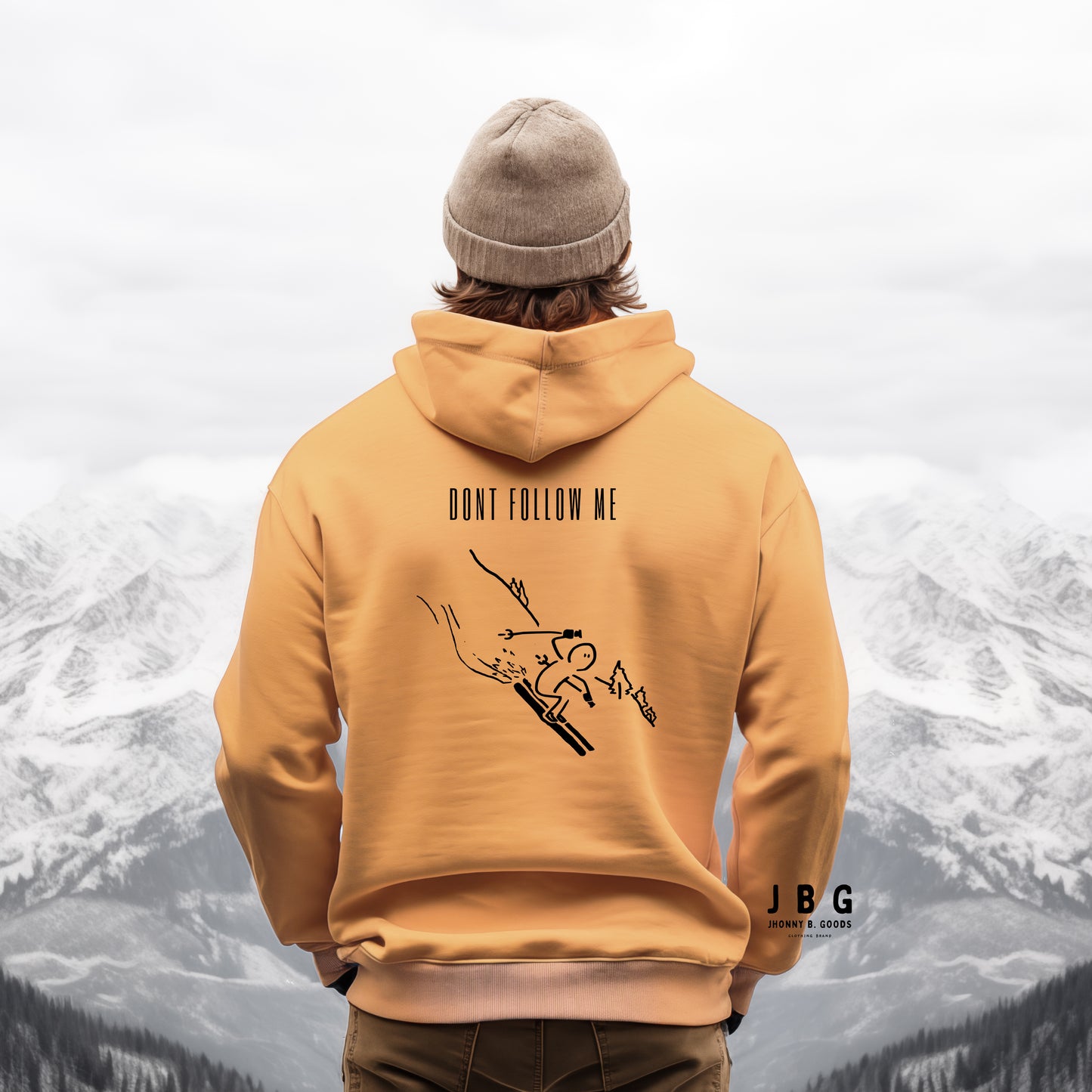 Dont Follow Me men midweight hoodie