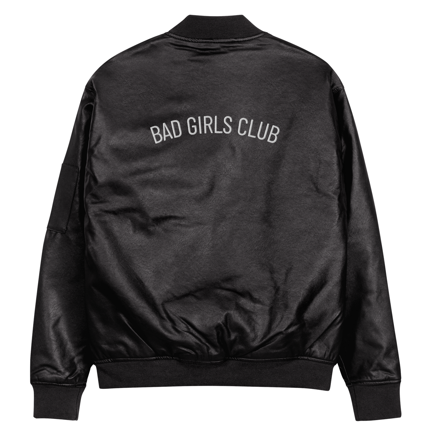 Bad Girls Club Leather Bomber Jacket