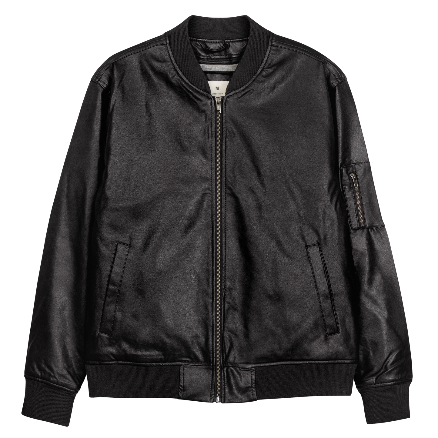 Not Your Baby Leather Bomber Jacket