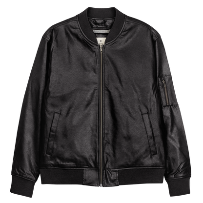 Not Your Baby Leather Bomber Jacket