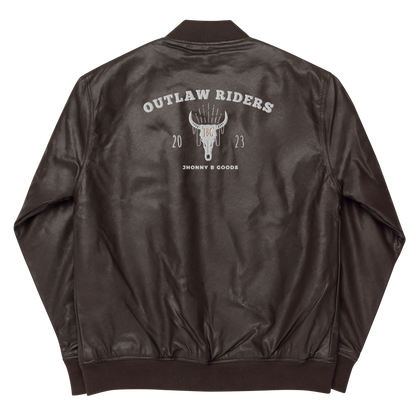 Outlaw Leather Bomber Jacket