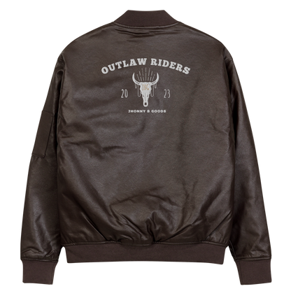 Outlaw Leather Bomber Jacket