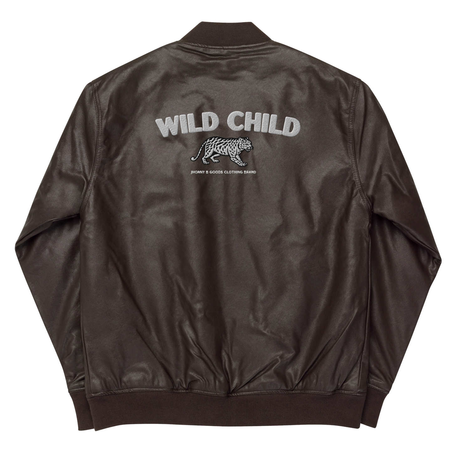 Wild Child Leather Bomber Jacket