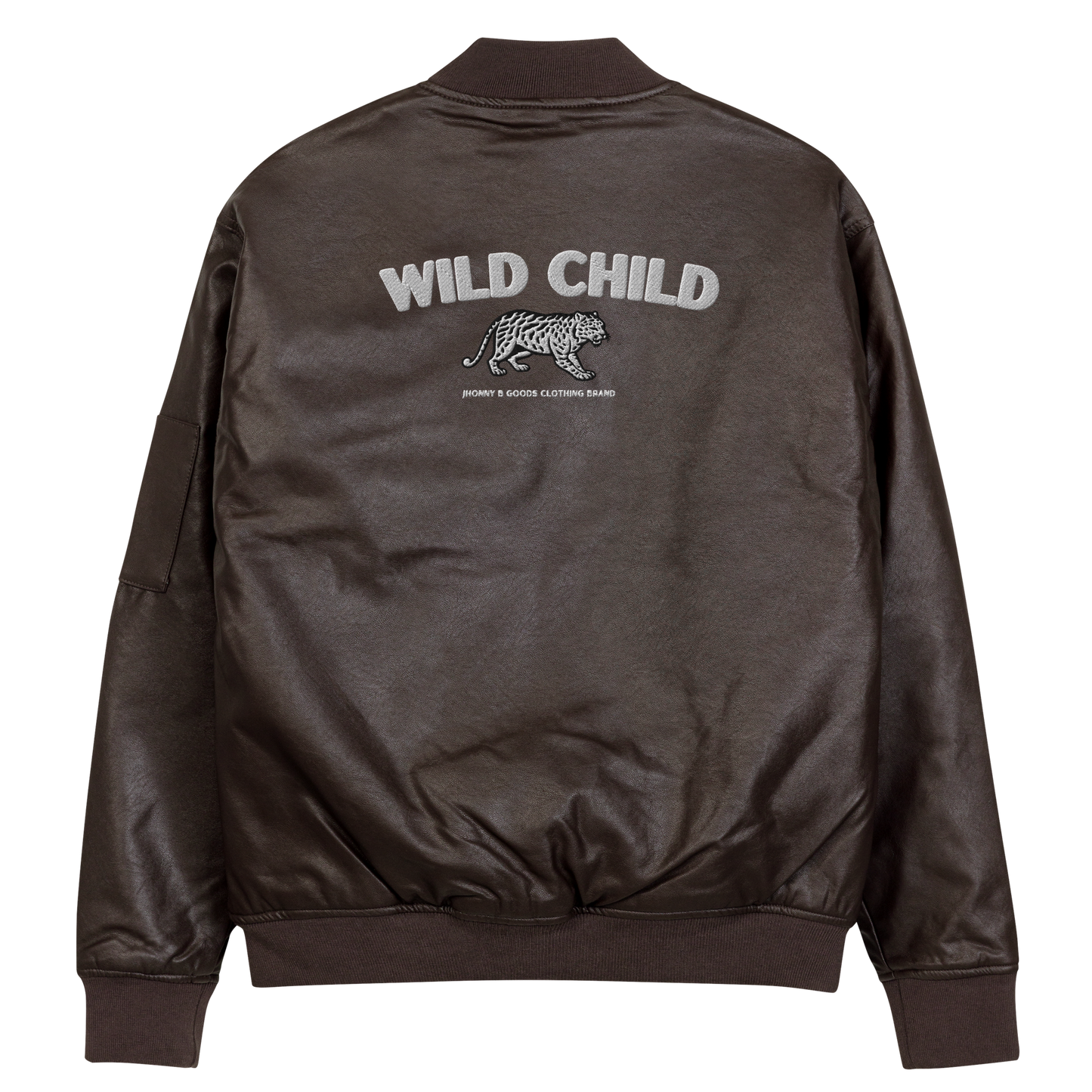 Wild Child Leather Bomber Jacket