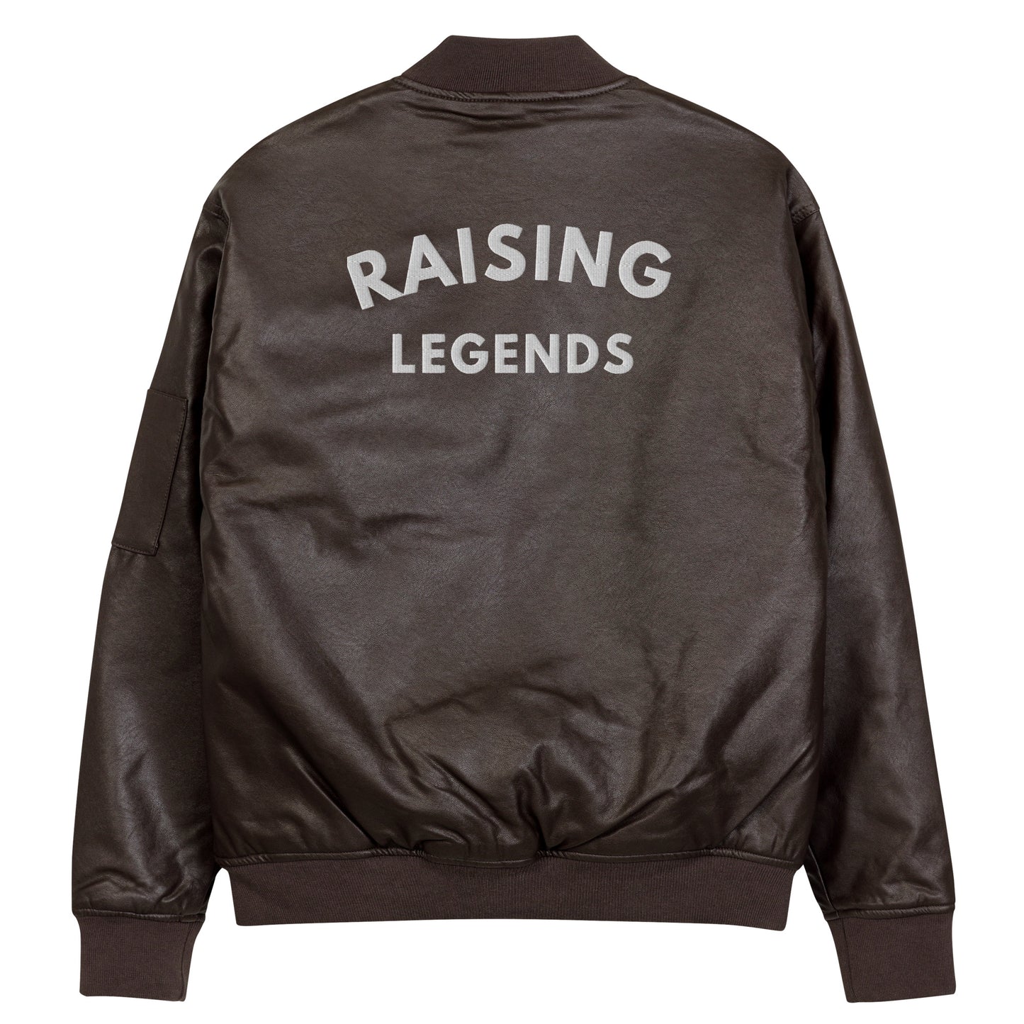 Raising Legends Leather Bomber Jacket