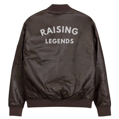 Raising Legends Leather Bomber Jacket