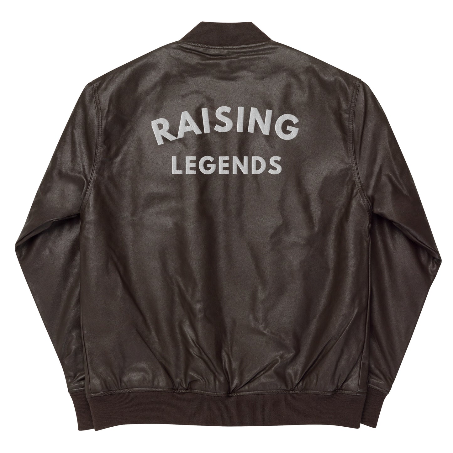 Raising Legends Leather Bomber Jacket