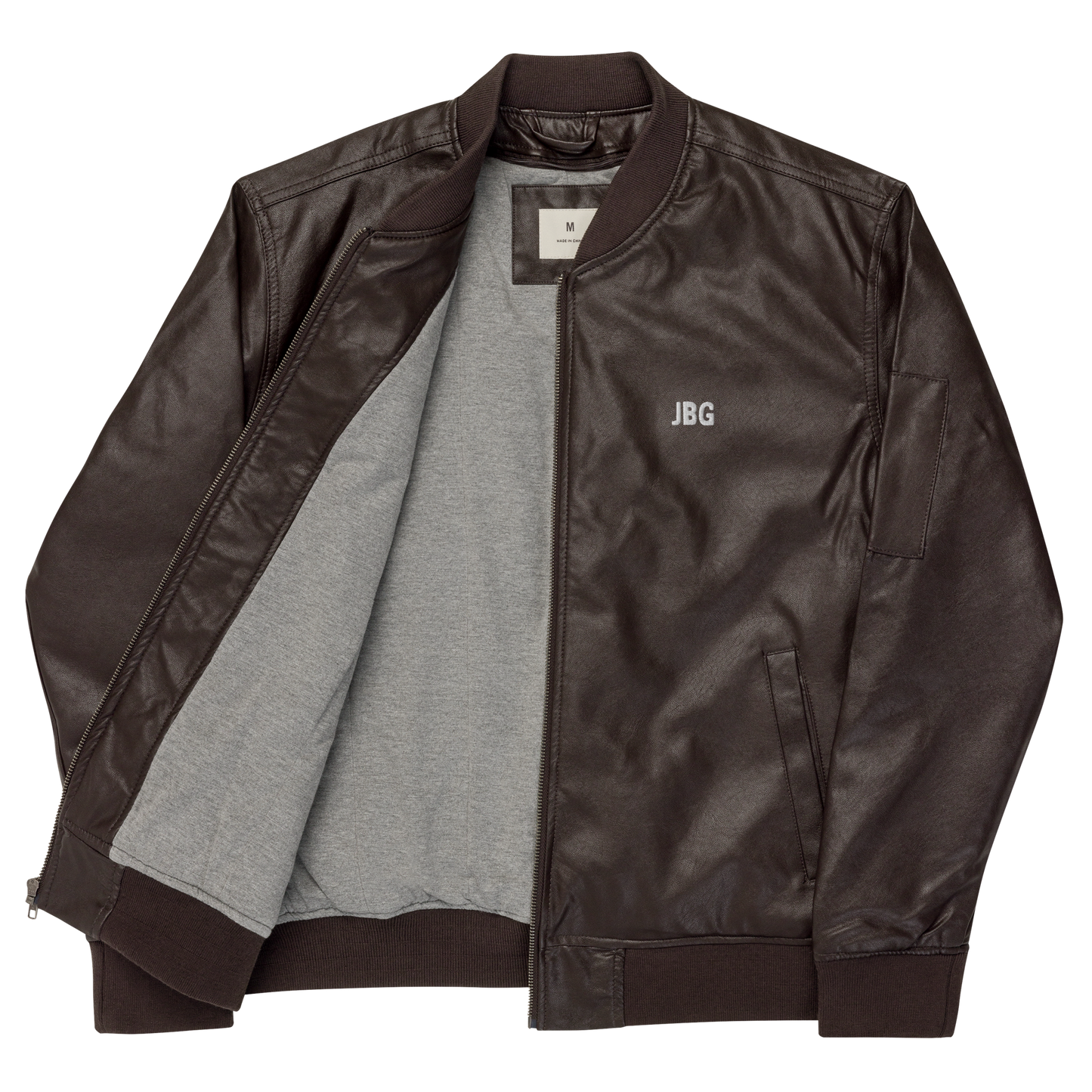 Bad Girls Club Leather Bomber Jacket