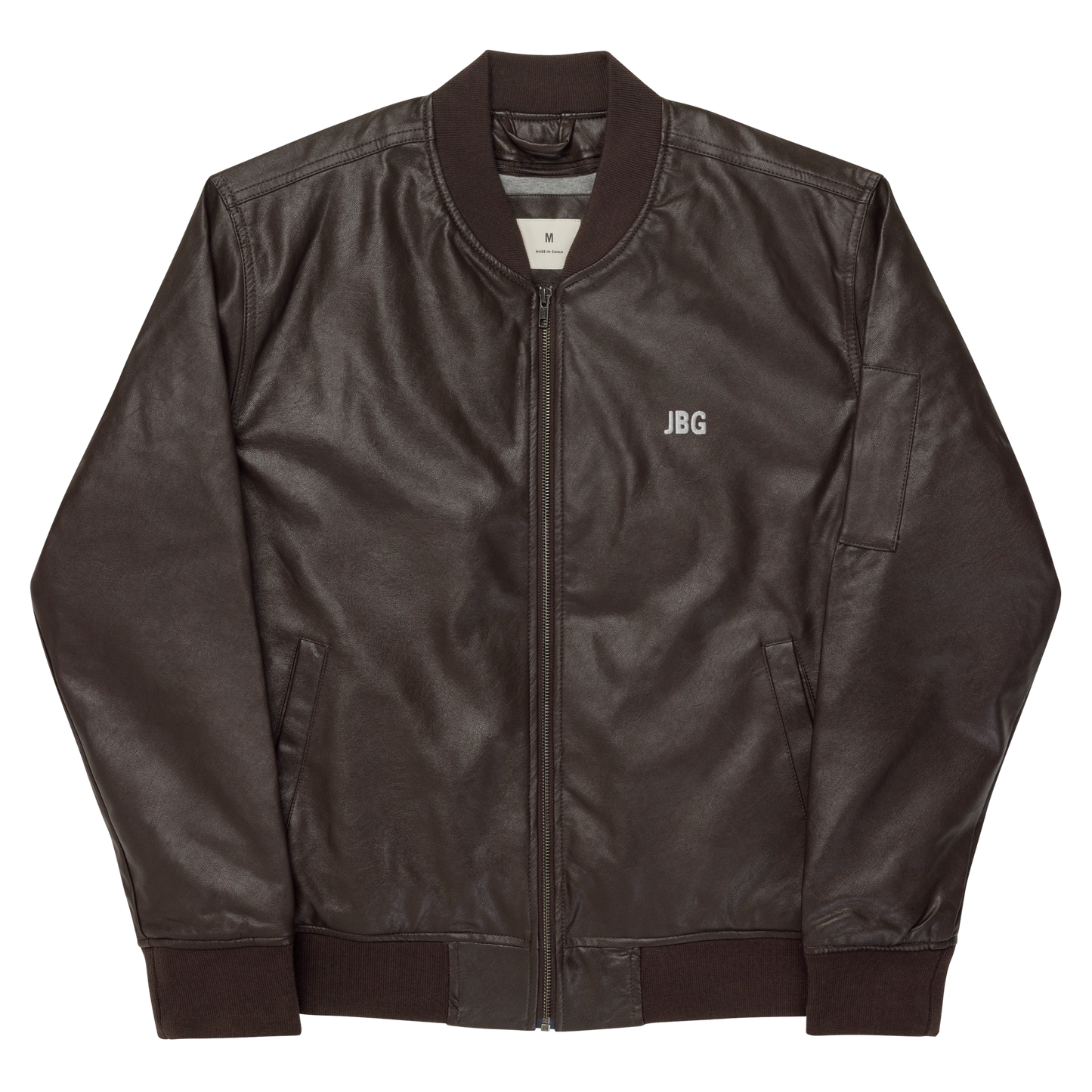 Bad Girls Club Leather Bomber Jacket