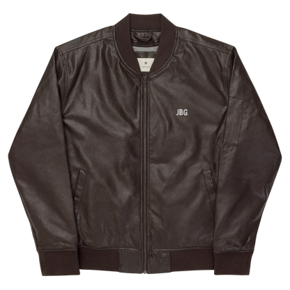 Bad Girls Club Leather Bomber Jacket