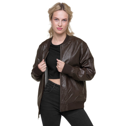 Raising Legends Leather Bomber Jacket