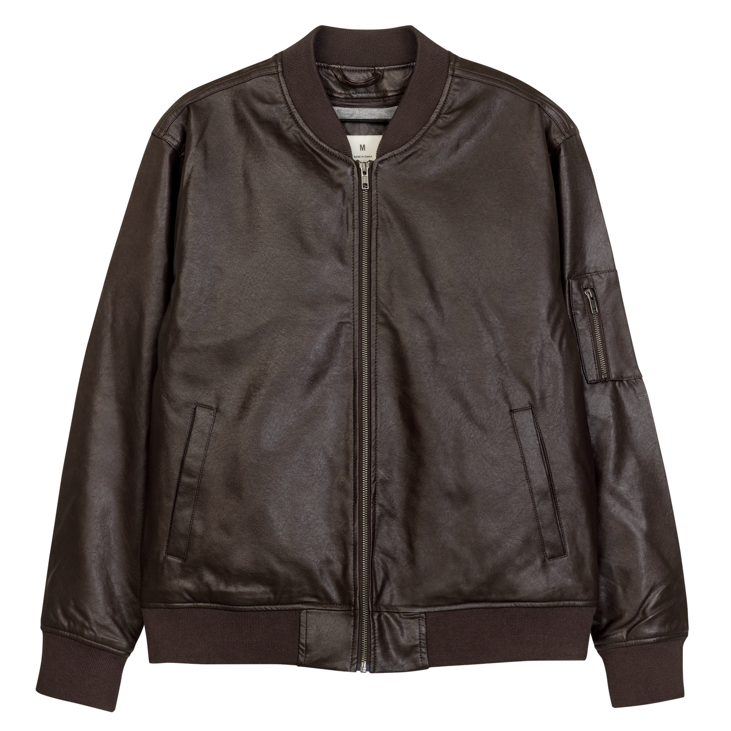 Not Your Baby Leather Bomber Jacket