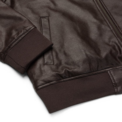 Raising Legends Leather Bomber Jacket