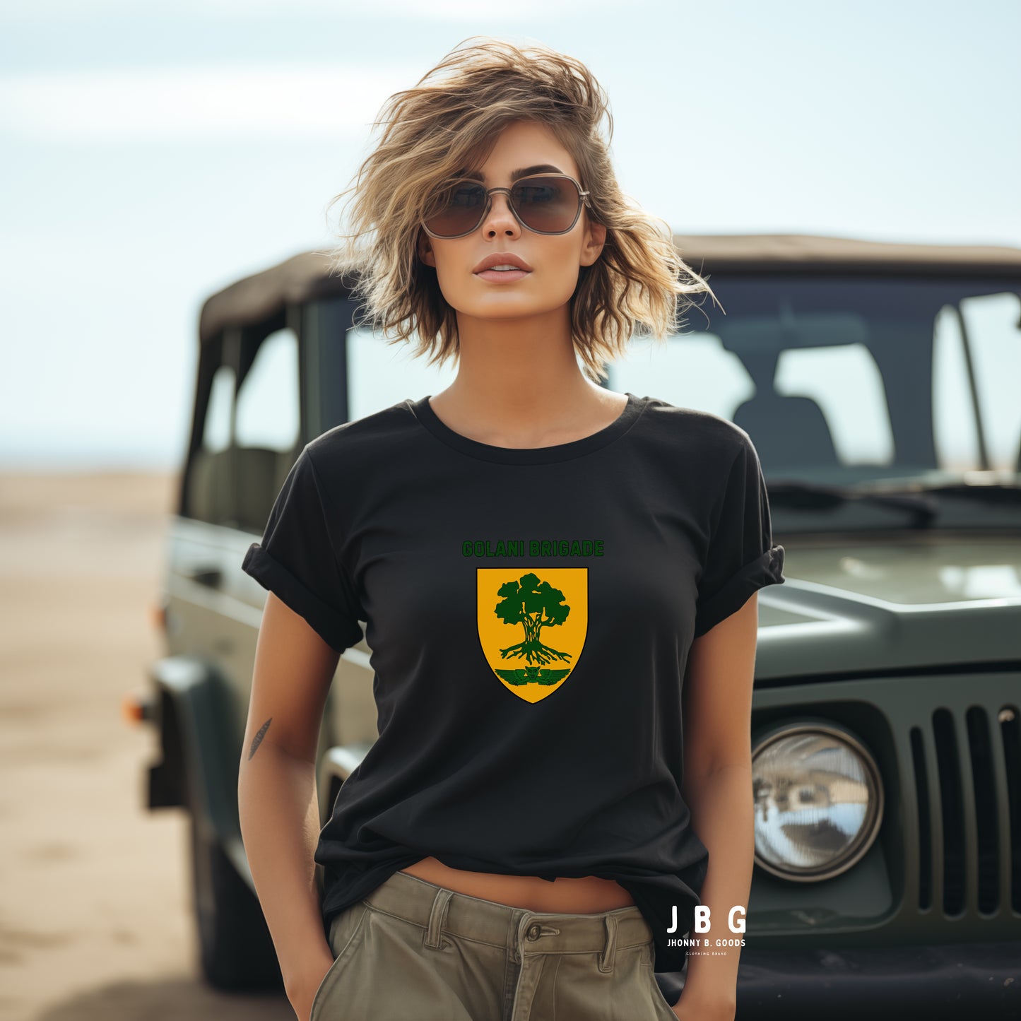 Golani Brigade women's garment-dyed heavyweight t-shirt