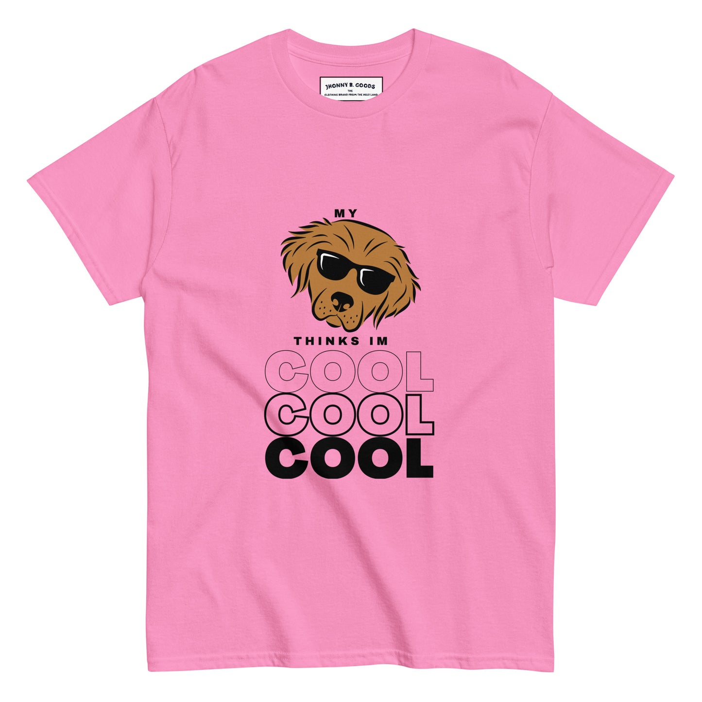 My dog thinks I'm cool Men's dogs classic tee