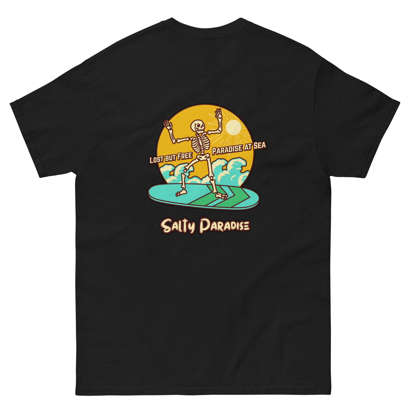 black cool surf tee