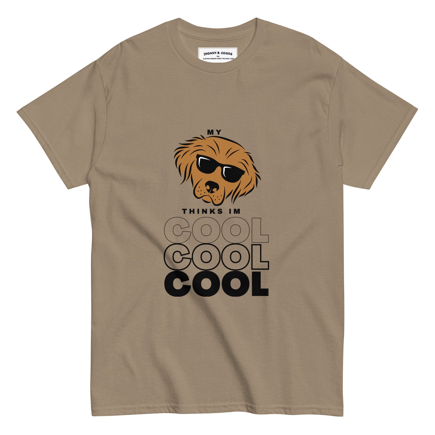 My dog thinks I'm cool Men's dogs classic tee